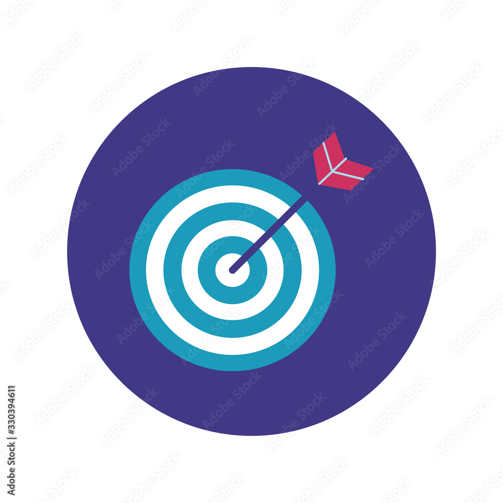 target arrow block and flat style icon target arrow block and flat style icon