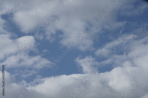 Sky with clouds and sun light