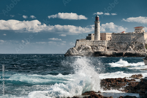  Lighthouse of El Morro castle in Havana bay © mikelaptev