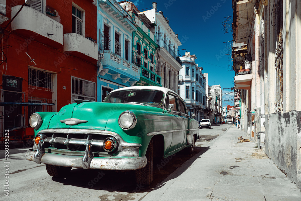 Classic old car in Havana