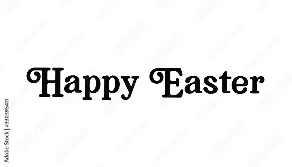 Happy Easter lettering text. Typographic design. Happy Easter lettering text. Typographic design.