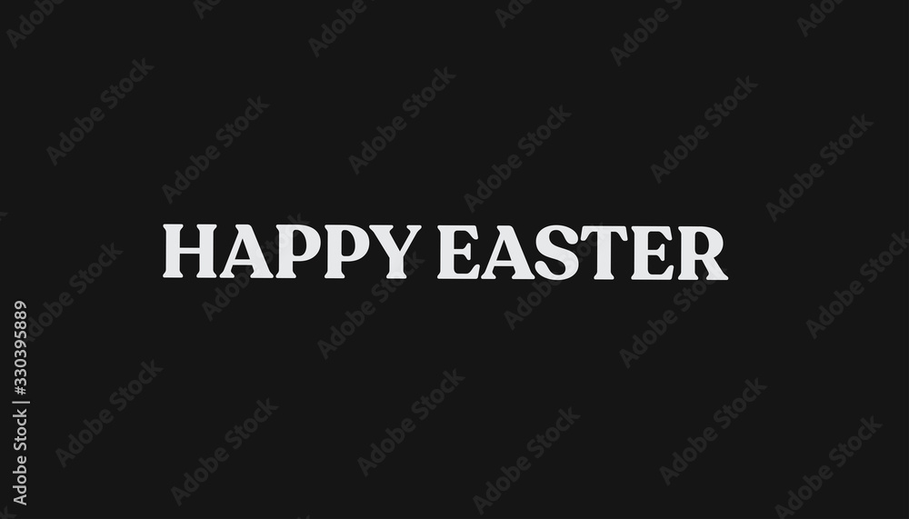 Obraz premium Happy Easter lettering text. Typographic design.