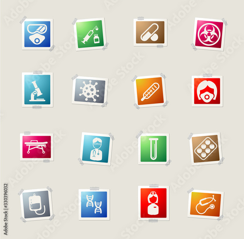Coronavirus COVID-19 icon set
