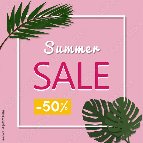 Square flyer with the text 