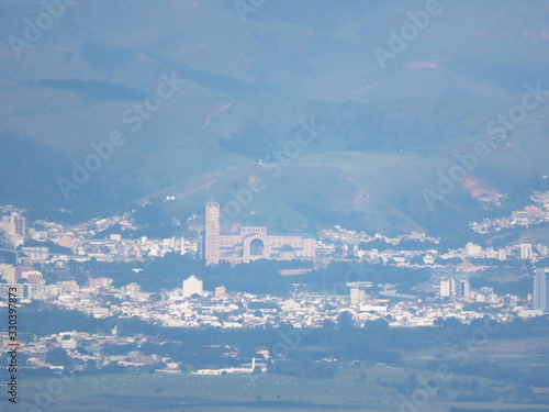 Basilica of the city of aparecida being seen from a long distance