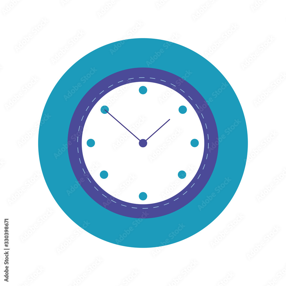 time clock watch block and flat style icon time clock watch block and flat style icon