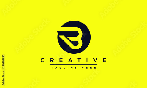 Modern abstract letter B logo design. Minimal B initial based icon. Initial BB vector 