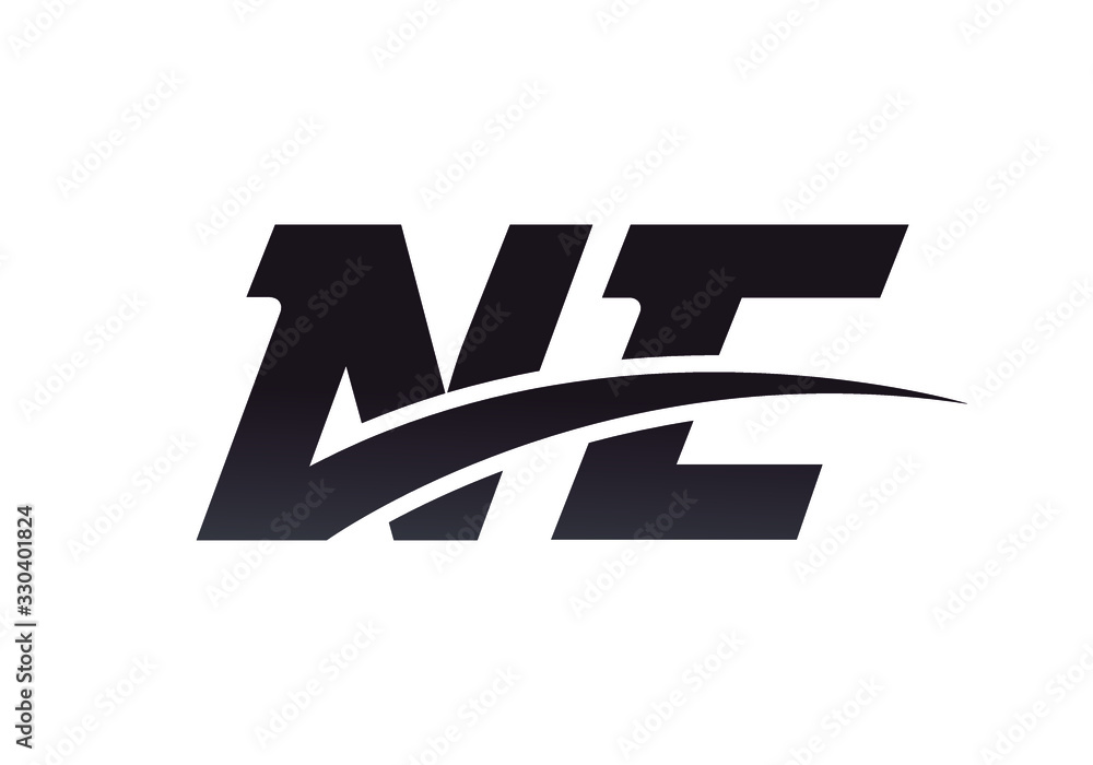 N E, NE Initial Letter Logo design vector template, Graphic Alphabet Symbol for Corporate Business Identity