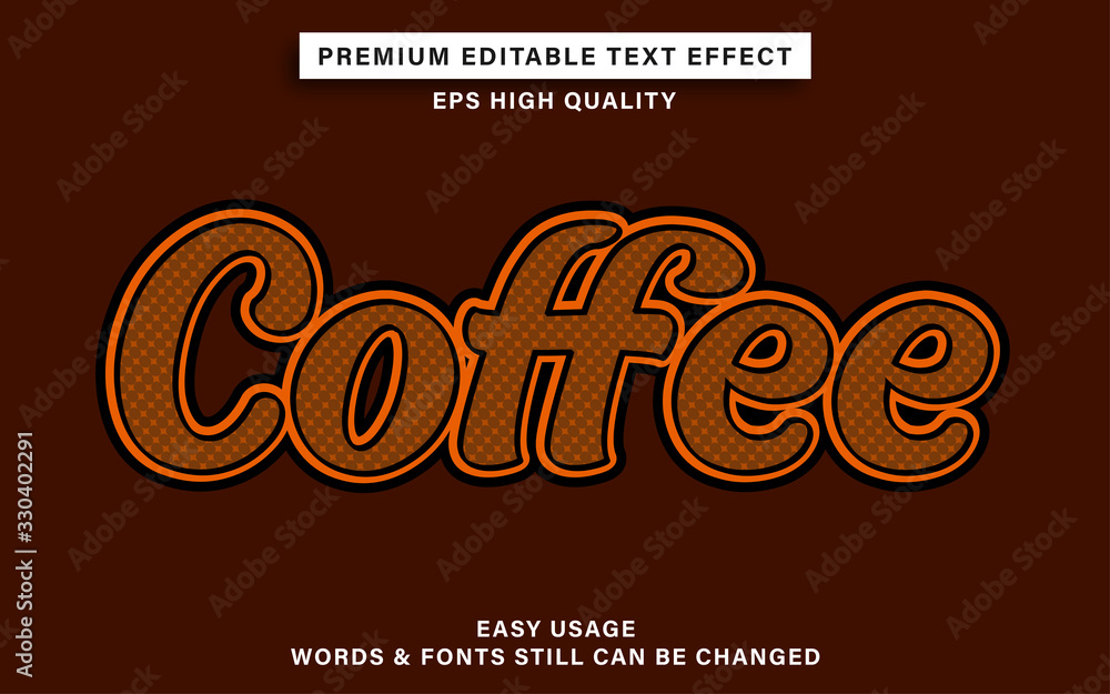 coffee text effect coffee text effect