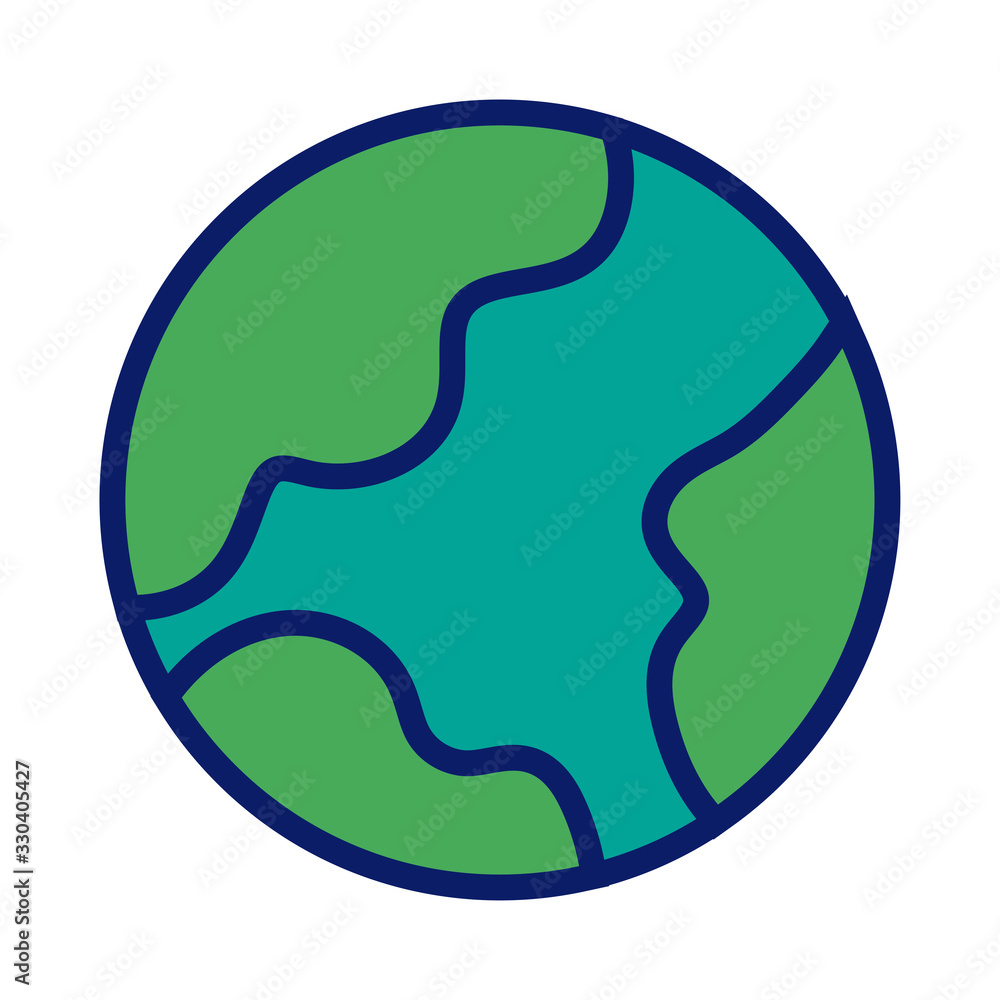 world planet earth line and fill style icon world planet earth line and fill style icon