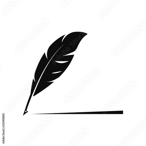 Feather pen  logo