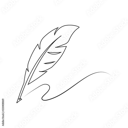 Feather pen  logo
