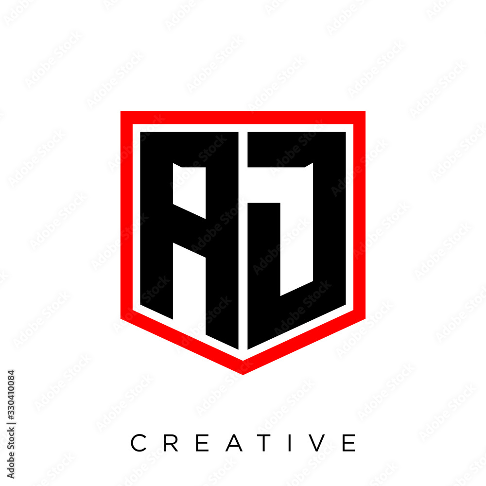 aj shield abstract business logo aj shield abstract business logo