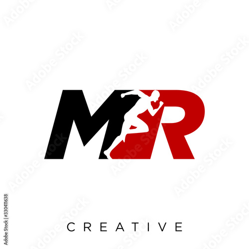 mr run logo design