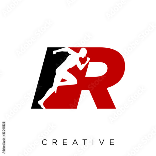 r run logo design