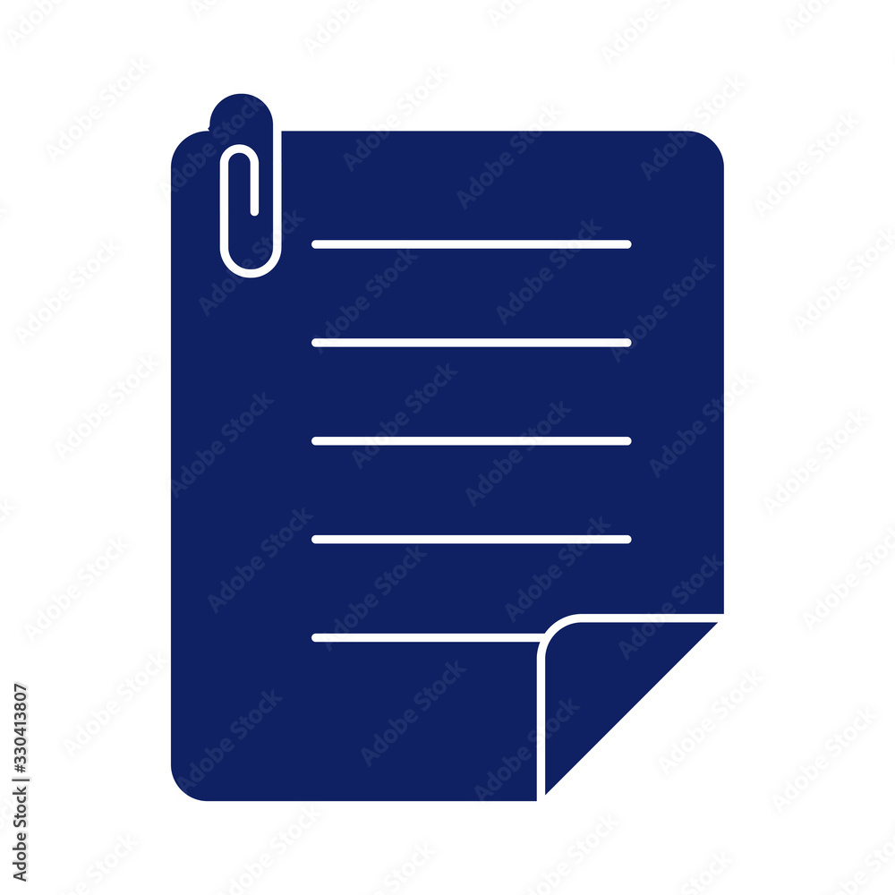 sheet of paper, silhouette style icon sheet of paper, silhouette style icon