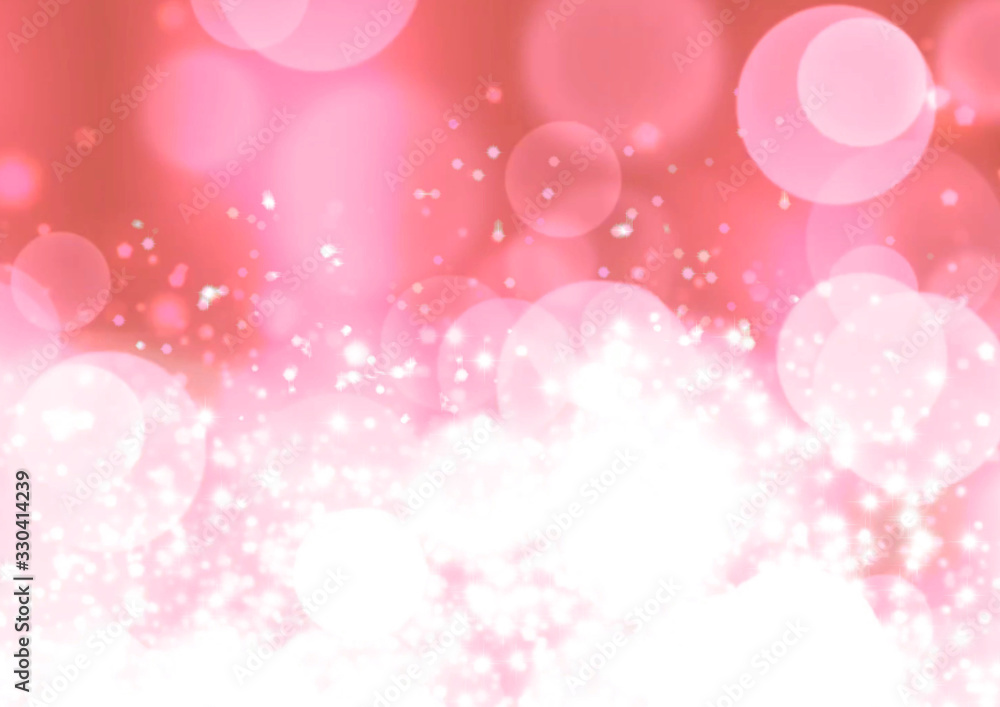 キラキラ　背景　ピンク　春イメージ