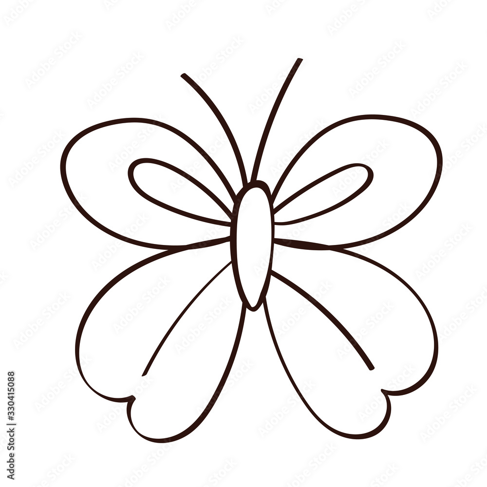 beautiful butterfly flying line style beautiful butterfly flying line style