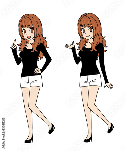 女の子　立ち絵セット