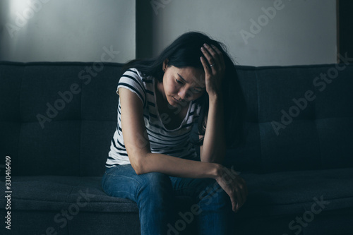 panic attacks alone young woman sad fear stressful depressed emotion.crying begging help.stop abusing domestic violence,person with health anxiety,people bad frustrated exhausted feeling down