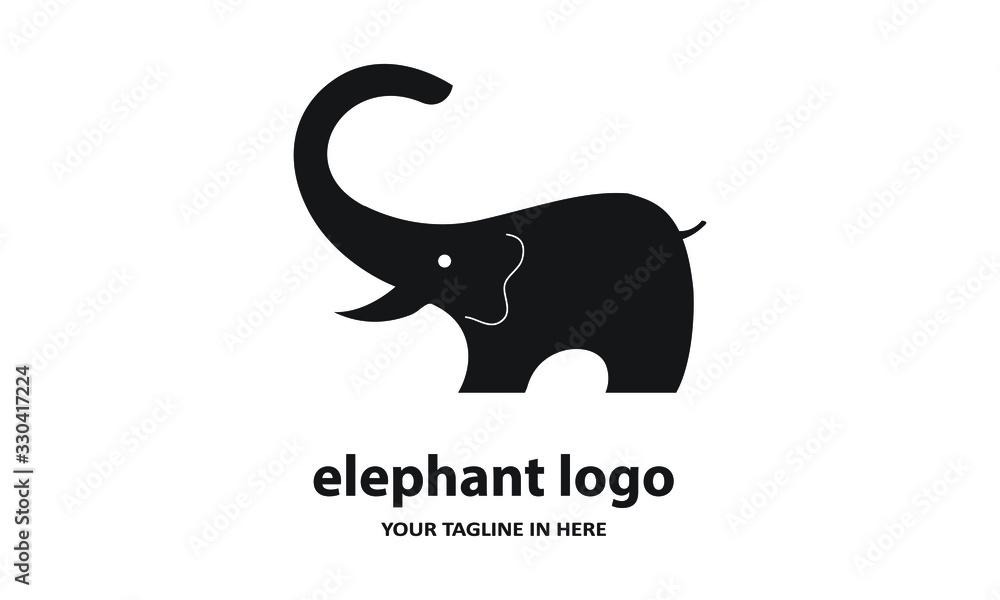The concept of modern Sderhana elephant logo design is easy to remember The concept of modern Sderhana elephant logo design is easy to remember