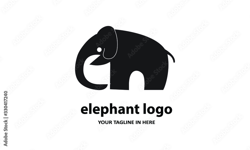 The concept of modern Sderhana elephant logo design is easy to remember The concept of modern Sderhana elephant logo design is easy to remember