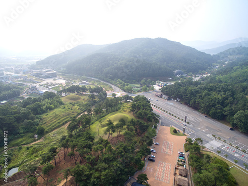 Jisandong Ancient Tombs in Goryeong, South Korea. photo