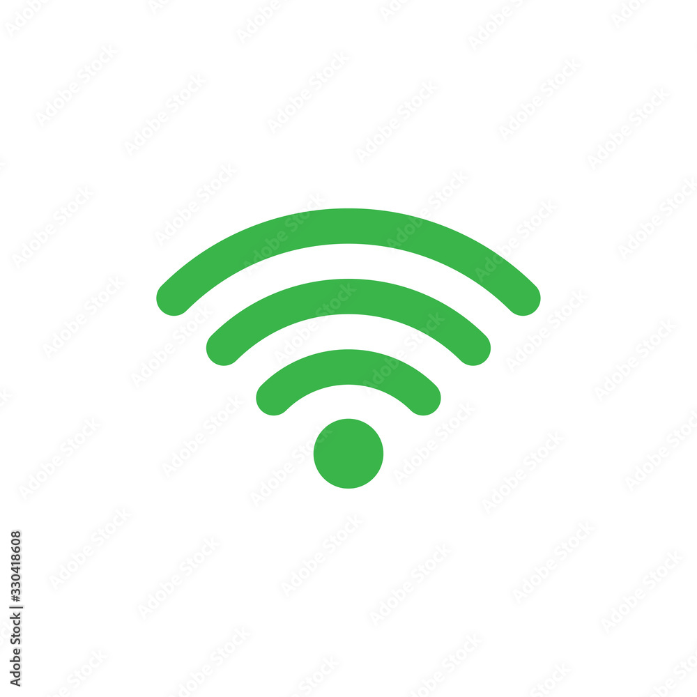 flat icon wifi wireless internet signal logo green color flat icon wifi wireless internet signal logo green color