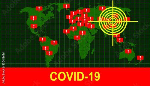 Covid-19 coronavirus disease attack pandemic globally all over the world