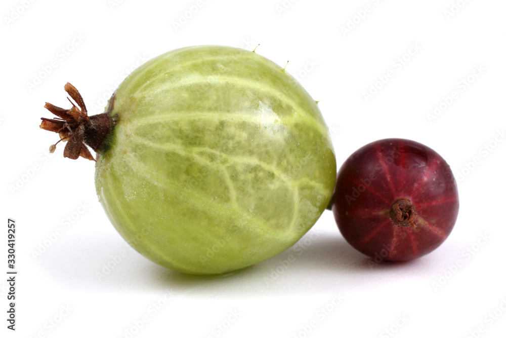 Green and black-violet gooseberry Green and black-violet gooseberry