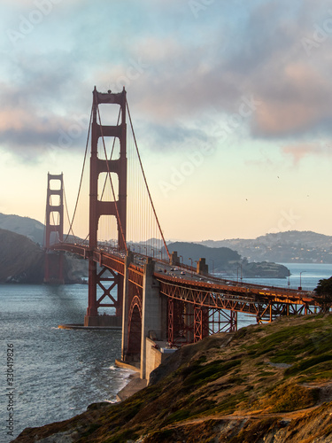 Golden Gate Bridge at the golden hour