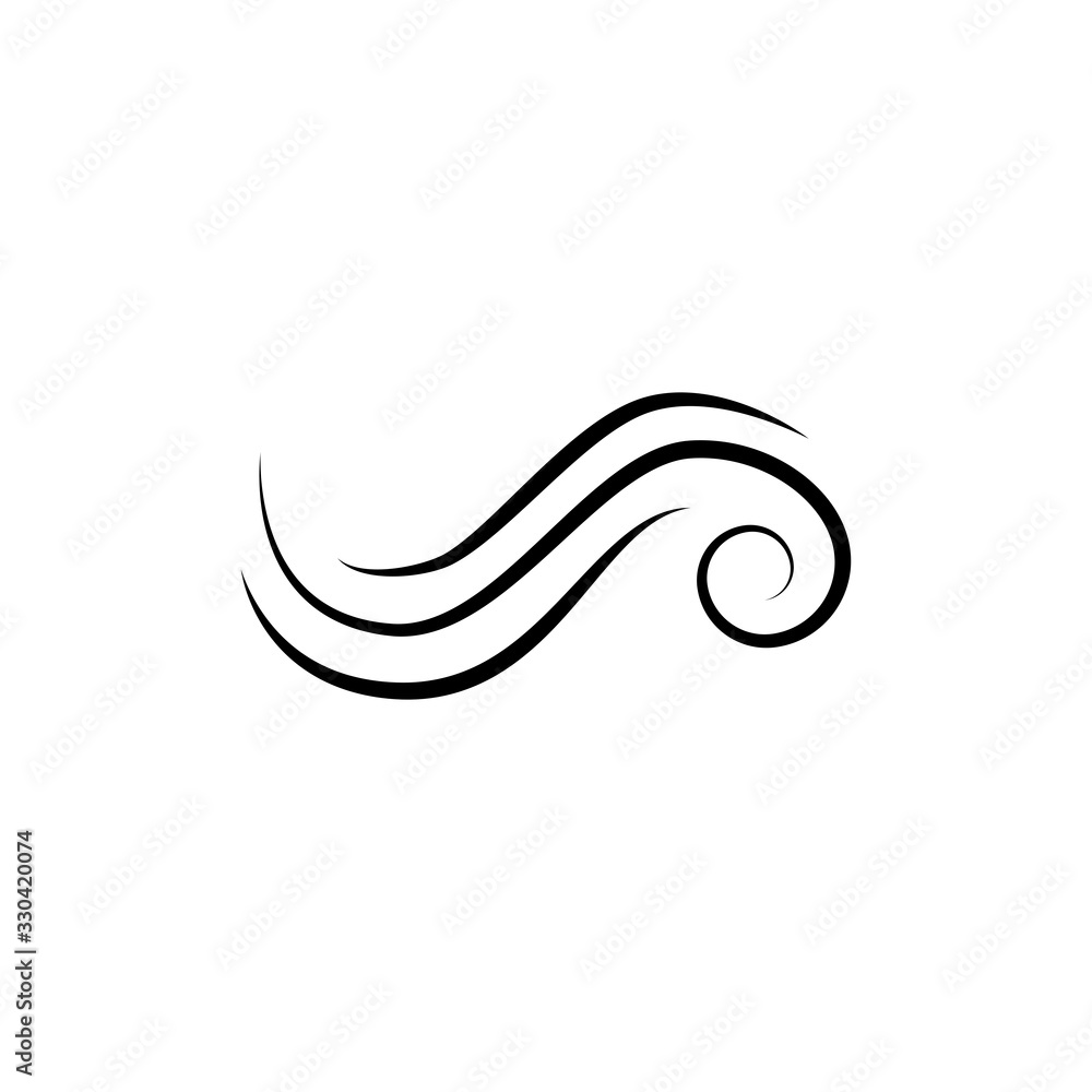 Wind icon vector flat design Wind icon vector flat design