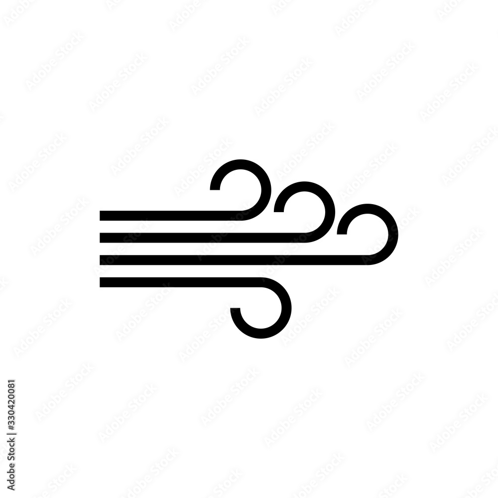 Wind icon vector flat design Wind icon vector flat design