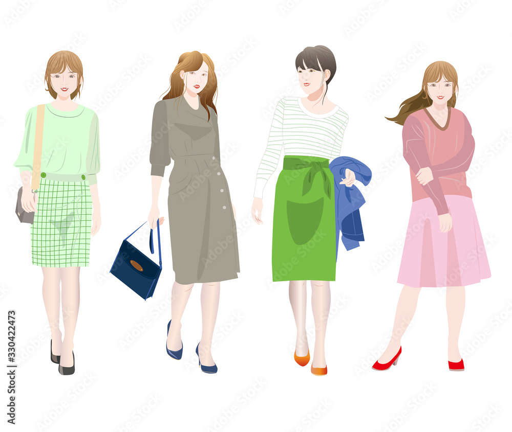 Obraz premium 春のファッション1