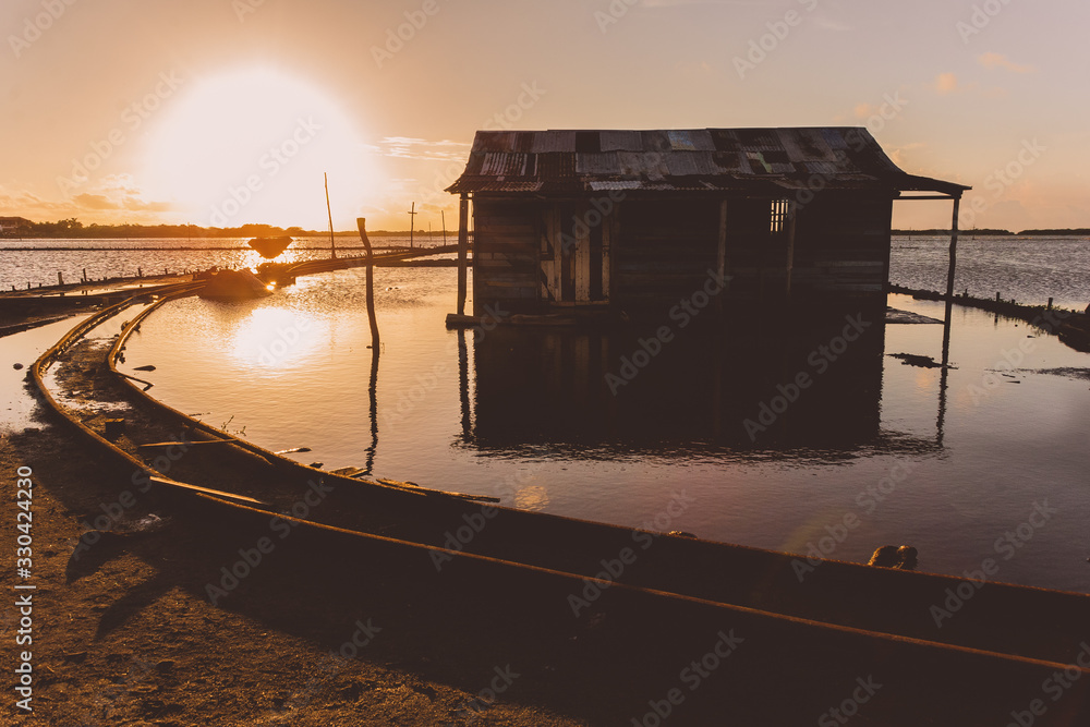 Obraz premium sunset on the beach