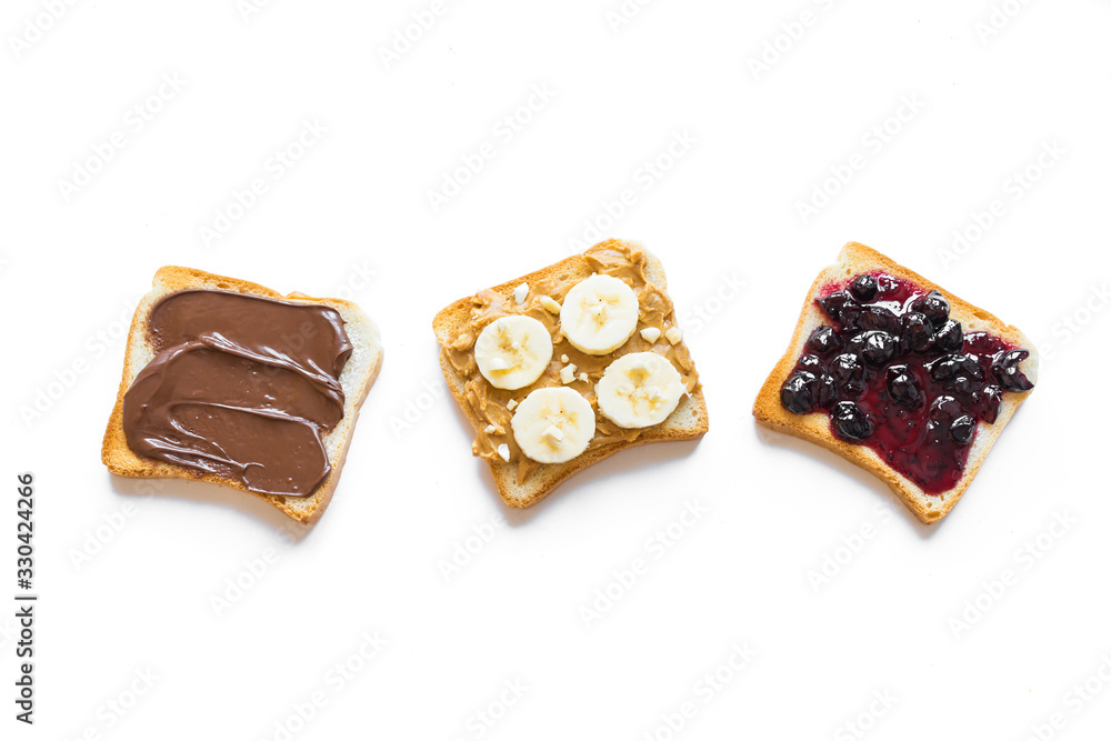 Three sweet toasts Three sweet toasts