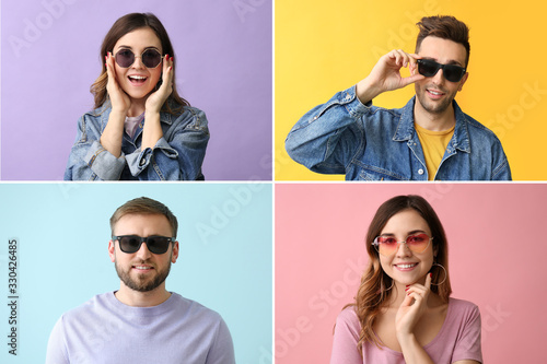 Collage of photos with youn...