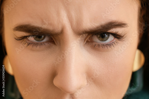 Beautiful angry young woman...