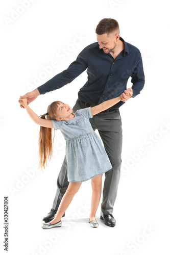 Father and his little daugh...