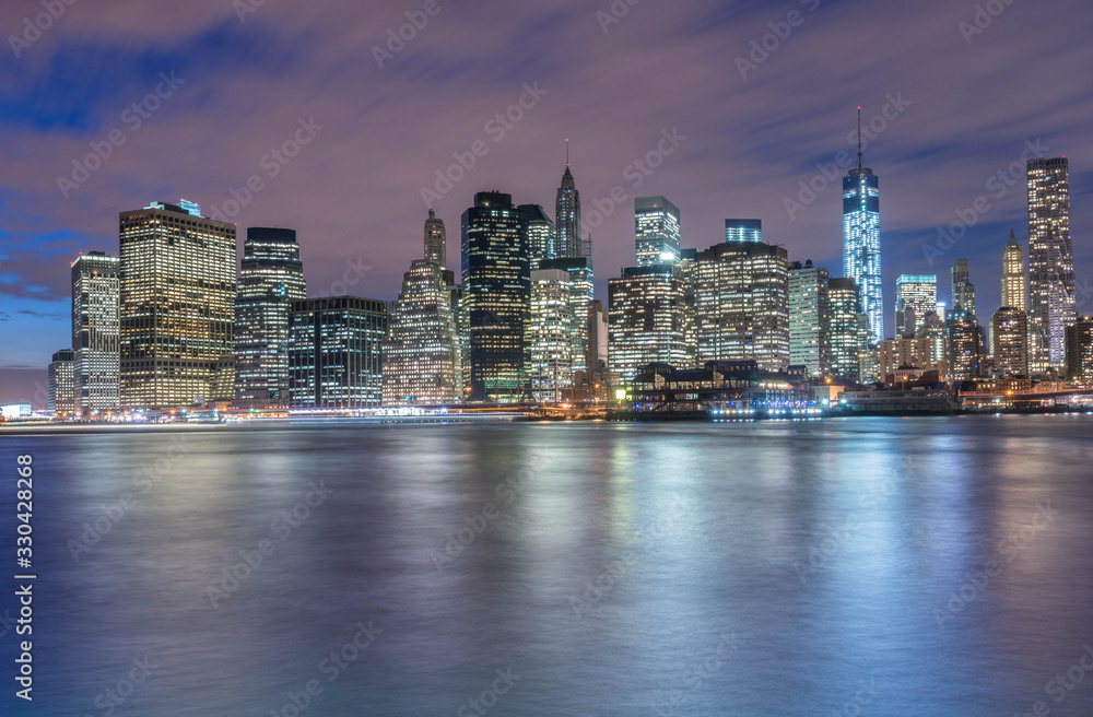 View of lower Manhattan from Brooklyn