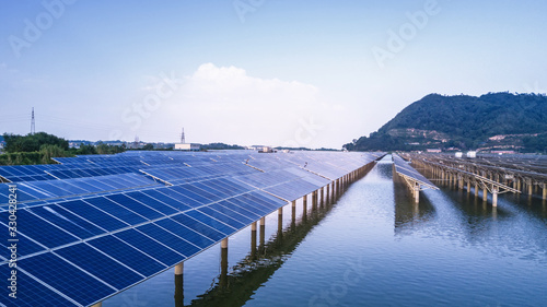 Solar power generation scene