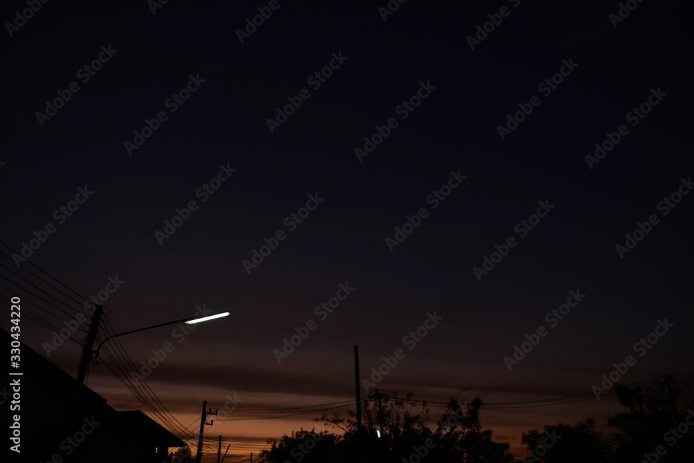 Obraz premium street light in the night time