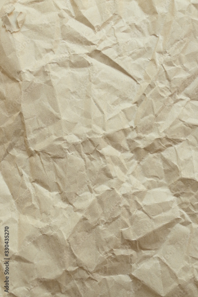 Obraz premium brown crumpled paper texture background