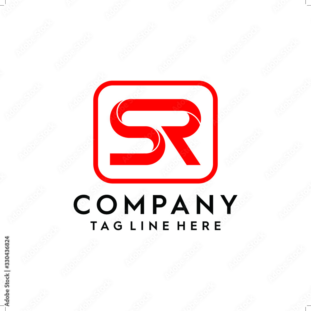 Letter S + R Logo Design Letter S + R Logo Design