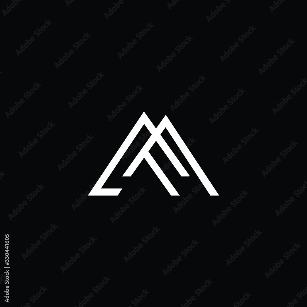 Minimal elegant monogram art logo. Outstanding professional trendy awesome artistic MF FM AF FA initial based Alphabet icon logo. Premium Business logo White color on black background Minimal elegant monogram art logo. Outstanding professional trendy awesome artistic MF FM AF FA initial based Alphabet icon logo. Premium Business logo White color on black background