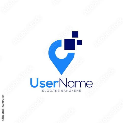 local lab logo design concept vector