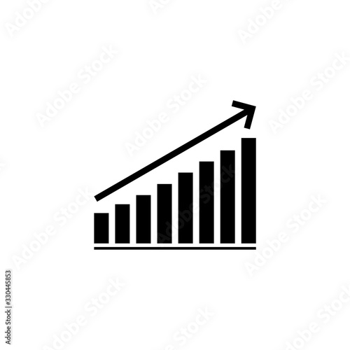 Profit growing icon. Progress bar. Growing graph icon graph sign