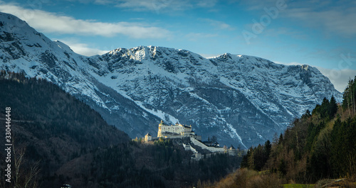  Erlebnisburg Hohenwerfen castle in alps austria
