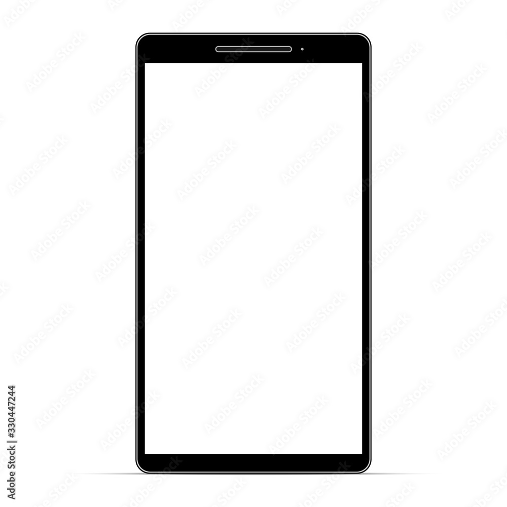 Smartphone vector is modern mobile phone black designed with white screen. Smartphone vector is modern mobile phone black designed with white screen.