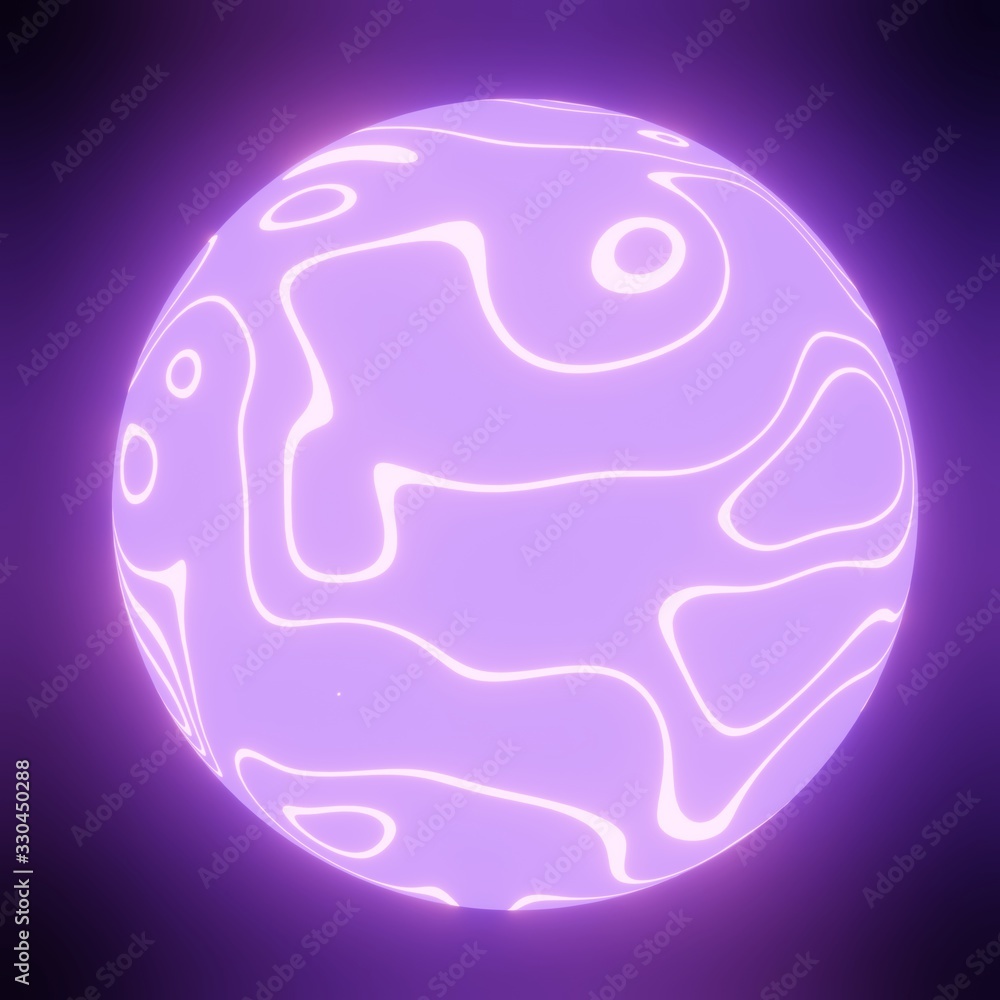 Abstract sphere, fantastic planet. Futuristic technology space style. 3d. Abstract sphere, fantastic planet. Futuristic technology space style. 3d.
